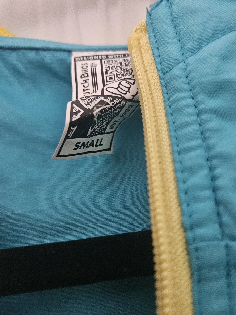Dutch Bros Teal & Purple Windbreaker Jacket - Picture 7 of 14